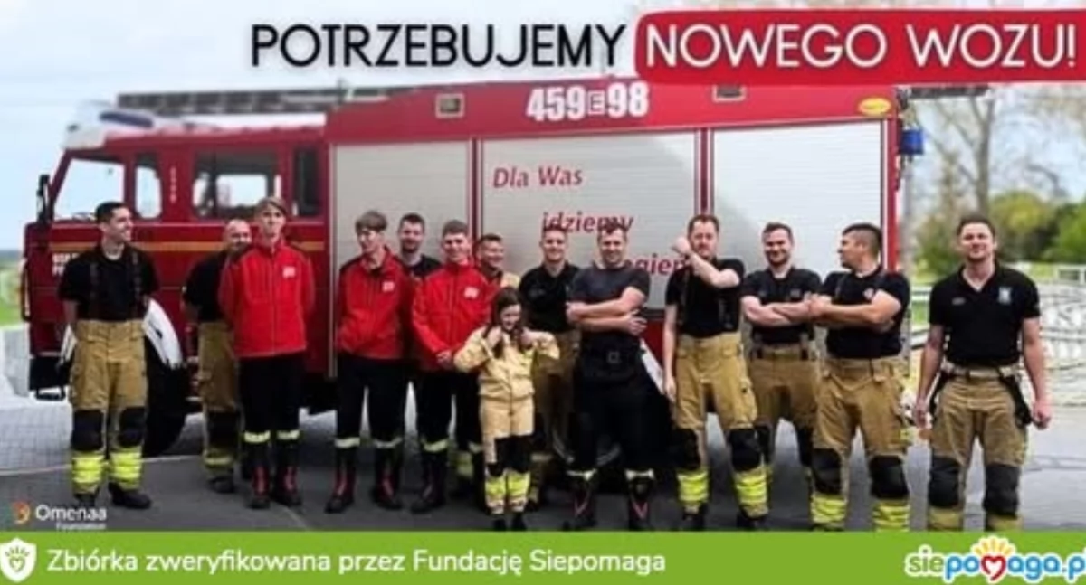 Strażacy z OSP Pilaszków proszą o pomoc – trwa zbiórka na nowy wóz ratowniczy