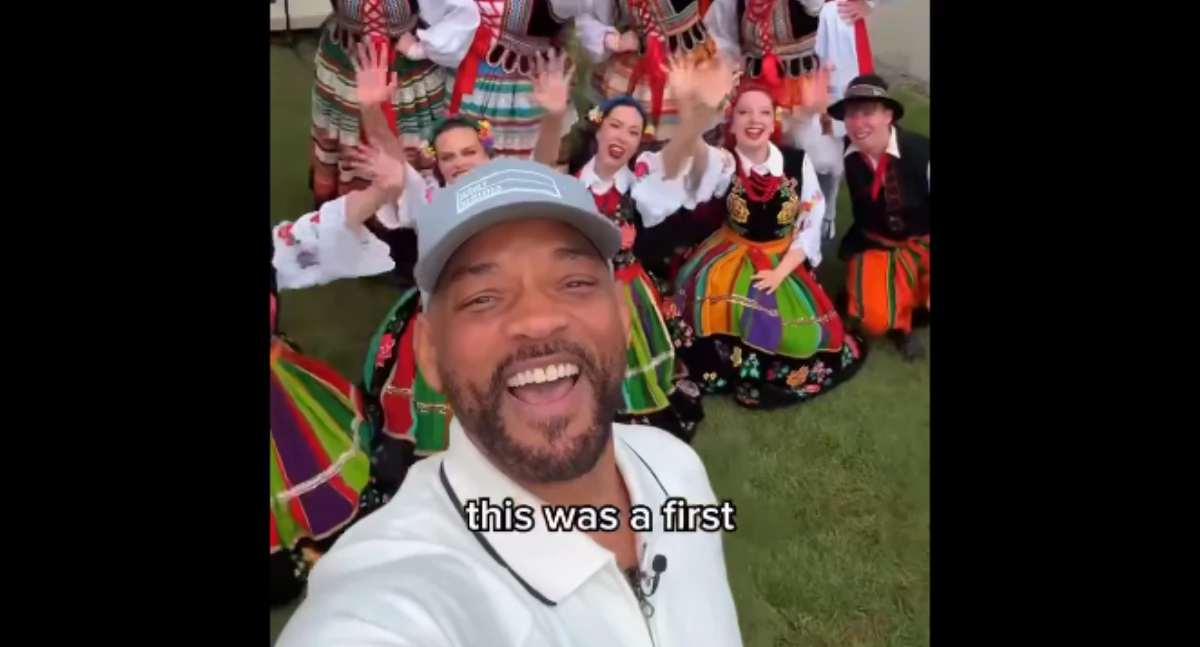 Will Smith oczarowany… łowickim pasiakiem! Hollywoodzka gwiazda zachwycona polskim folklorem