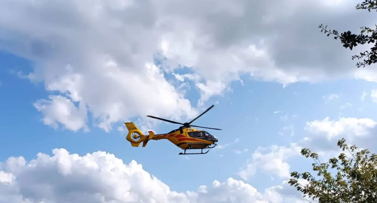 Dziecko poparzone w Świeryżu. Lądował śmigłowiec LPR