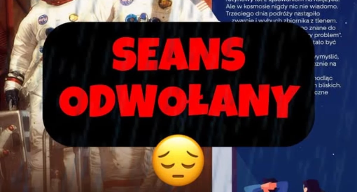 Deszcz wygrał z kinem. Seans „Apollo 13” odwołany