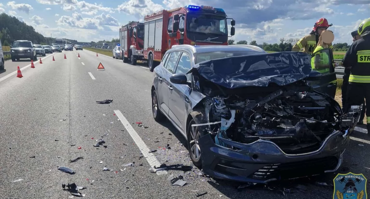 Trzy kolizje na Autostradzie A2. Przyczyna ta sama