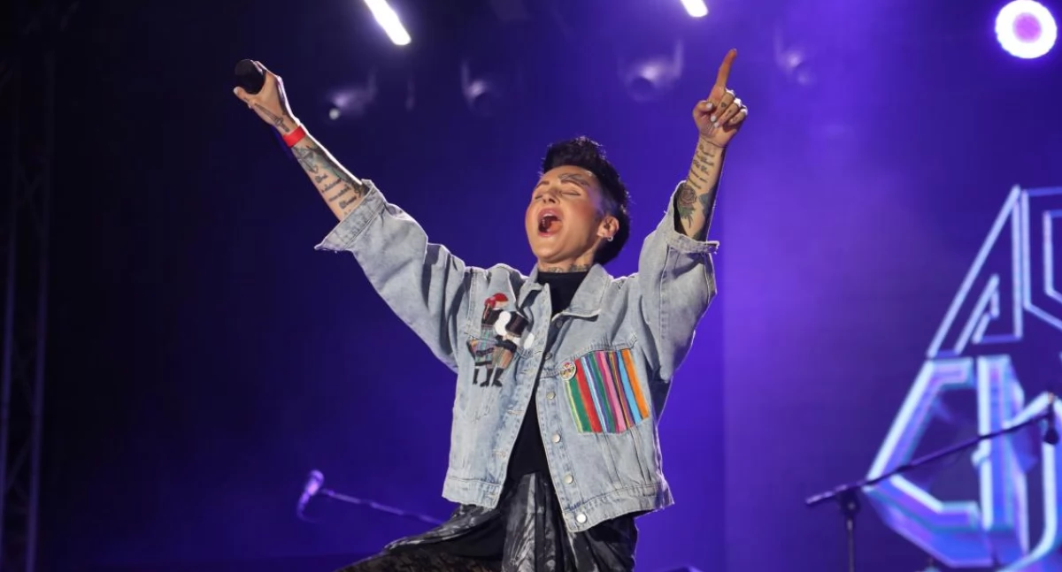 Księżackie Jadło z rockowym finałem. Chylińska w kurtce z motywami łowickimi podbiła serca publiczności! (foto, film)