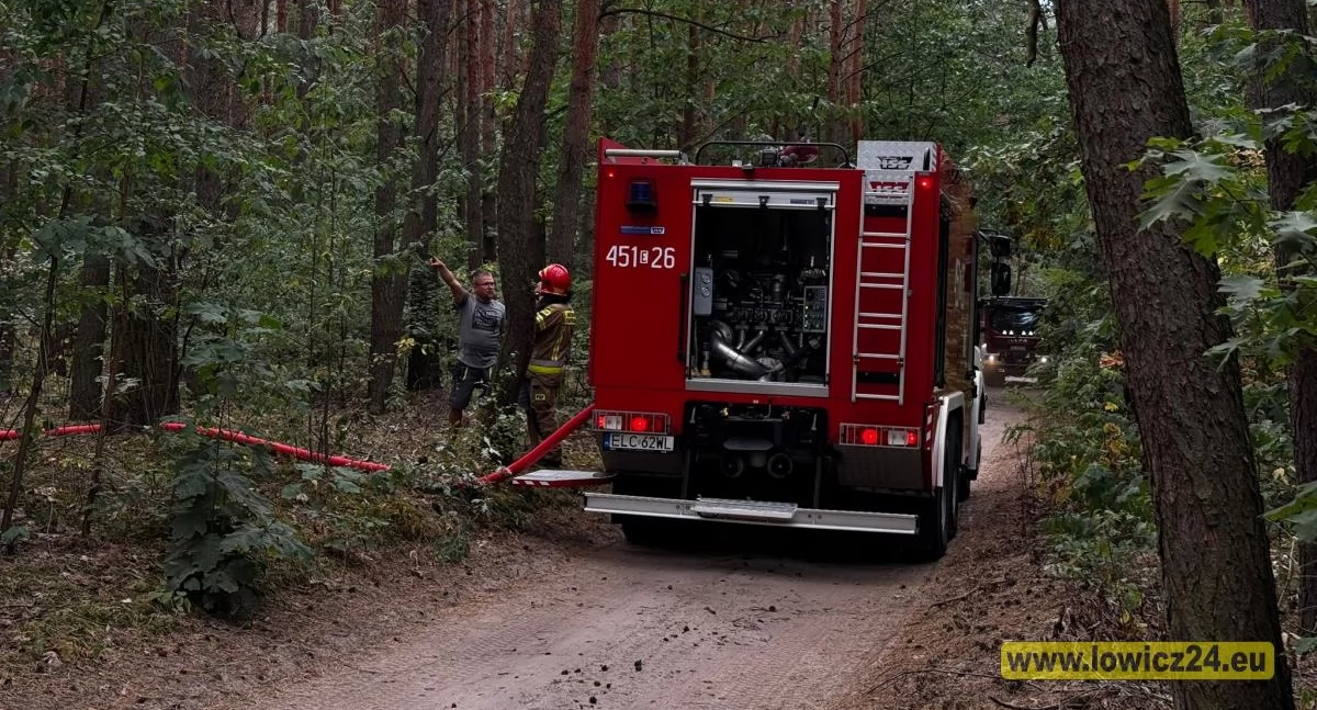 Trwa pożar lasu w Popowie! Zagrożone 4 hektary kukurydzy! (foto)