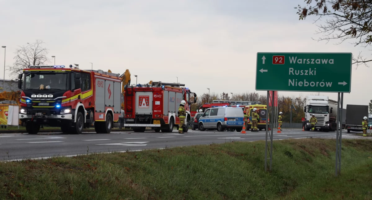 Kompina. Wypadek z udziałem motocyklisty, lądował śmigłowiec LPR (foto, film)