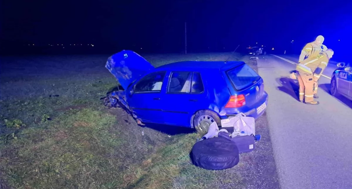 Gmina Kiernozia. Nieostrożny manewr mógł skończyć się tragedią! (foto)