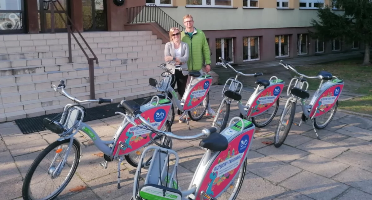 Burmistrz przekazał rowery miejskie szkole! Pomogą w pracy i przygotowaniach do karty rowerowej