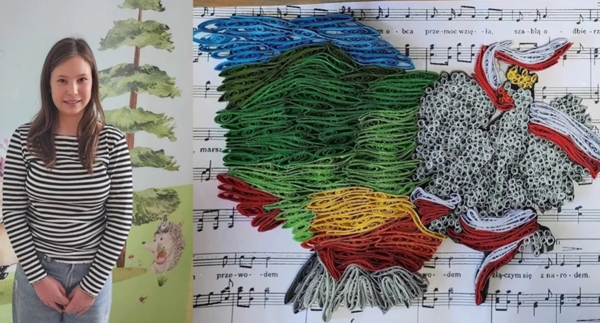 Sukces uczennicy z Łyszkowic w ogólnopolskim konkursie plastycznym! (foto)