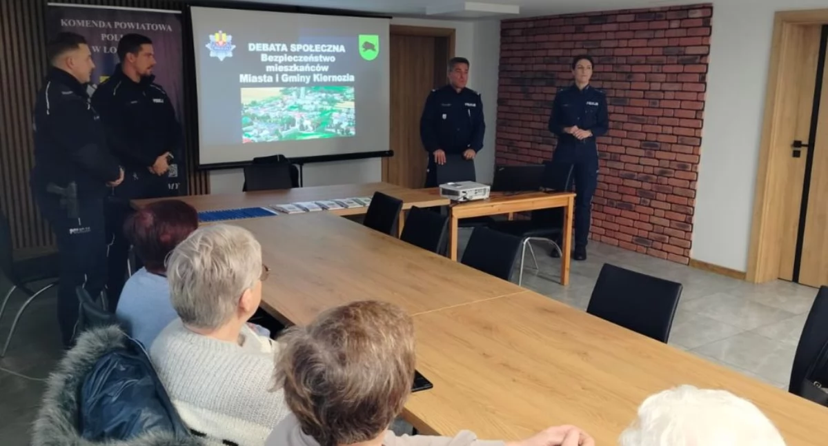 Mieszkańcy Kiernozi rozmawiali o bezpieczeństwie i oszustwach (foto)