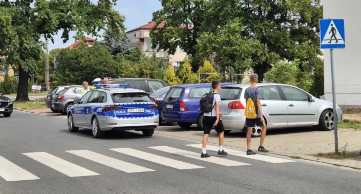 Wypadki i kolizje, Stłuczka Medycznej Łowiczu - zdjęcie, fotografia
