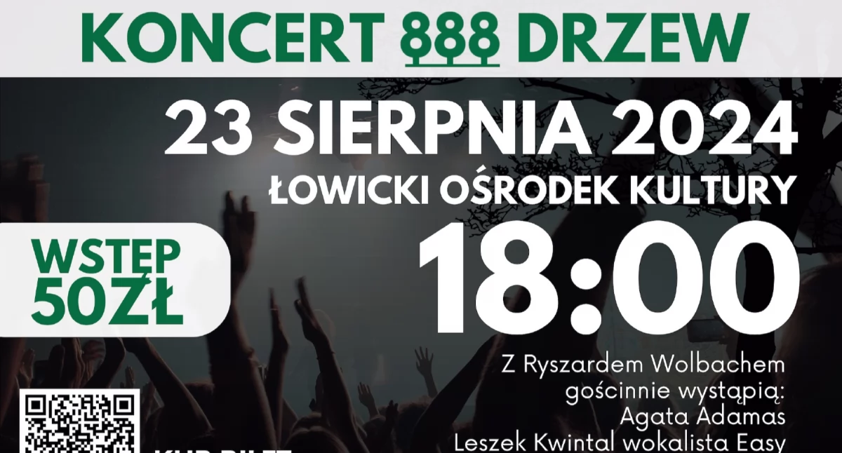 Koncerty, Koncert drzew Łowicza scenie Ryszard Wolbach lokalni wykonawcy - zdjęcie, fotografia