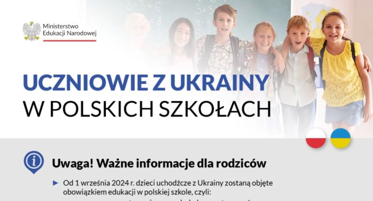 Szkoły, września obowiązek szkolny uchodźców Ukrainy - zdjęcie, fotografia