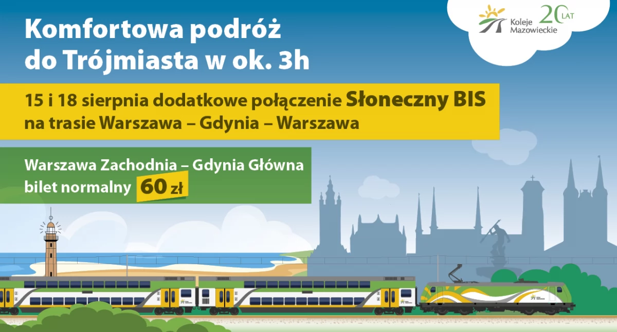 Transport i komunikacja publiczna, „Słoneczny BIS” wyruszy szlak długi weekend sierpniowy - zdjęcie, fotografia