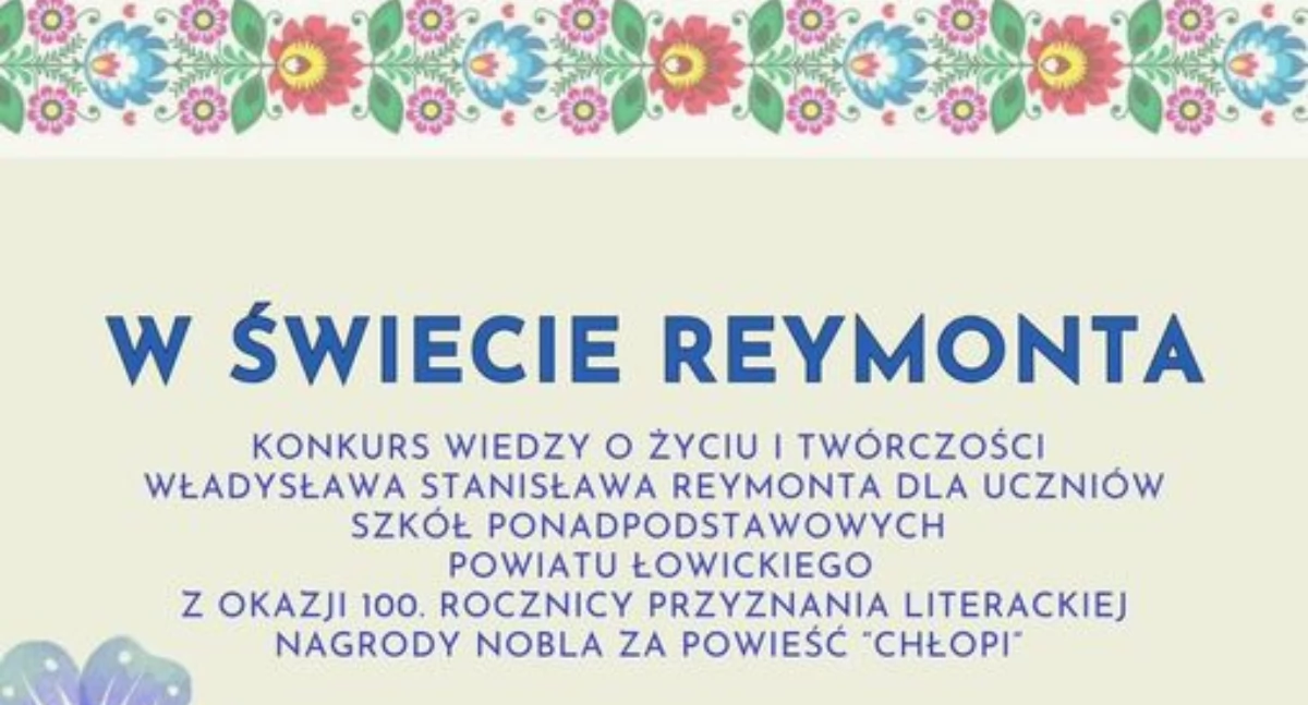 Szkoły, Konkurs powiatowy wiedzy Reymoncie - zdjęcie, fotografia