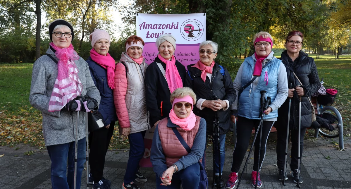 Turystyka i rekreacja, Parkrun różową wstążką Łowiczu (foto film) - zdjęcie, fotografia