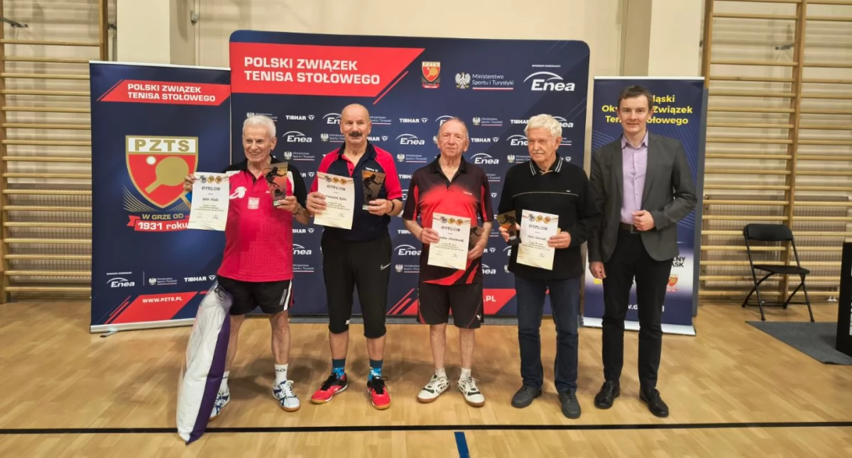 Tenis stołowy, Trzecie miejsce Zdzisława Orzechowskiego turnieju Szczawnie Zdroju - zdjęcie, fotografia
