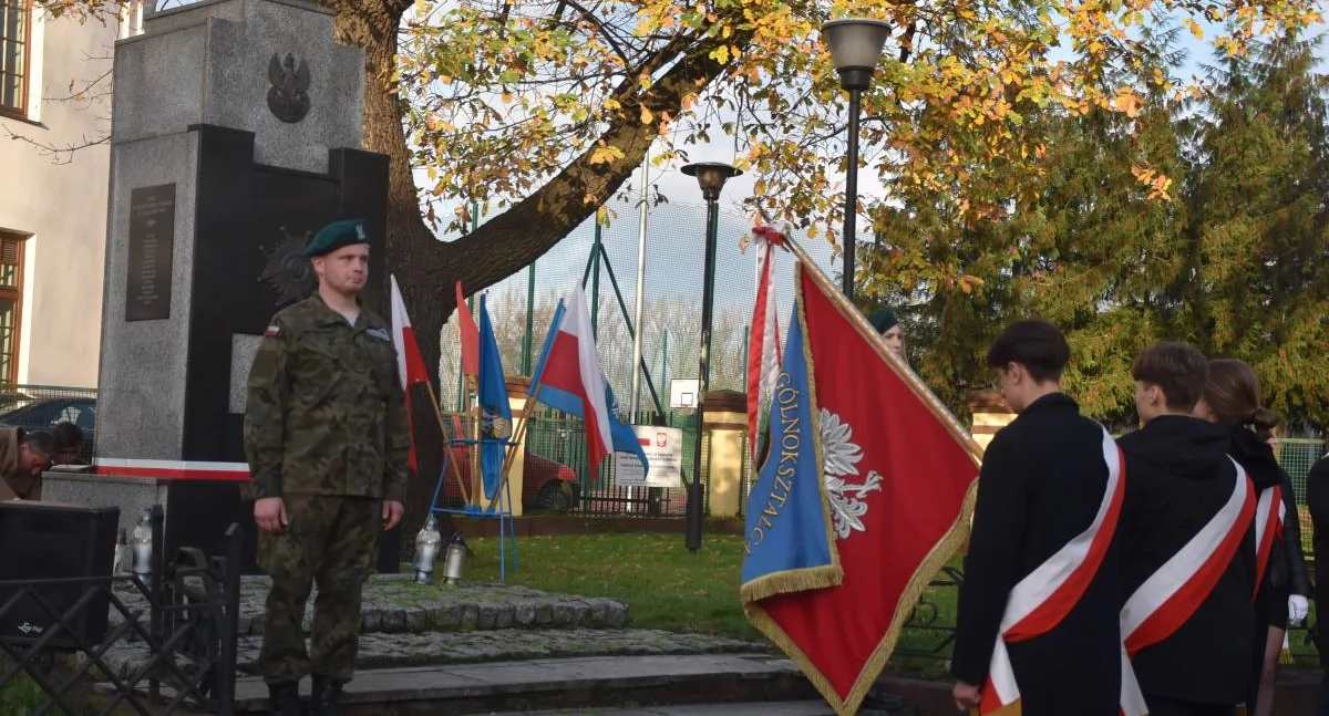 Uroczystości patriotyczne, Miejsko powiatowe uroczystości okazji rocznicy odzyskania niepodległości przez Polskę - zdjęcie, fotografia