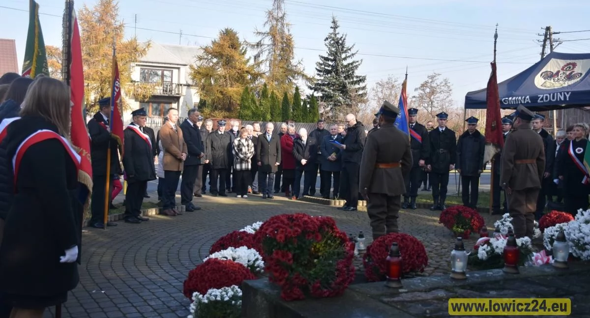 Uroczystości patriotyczne, Gminne Obchody Narodowego Święta Niepodległości Zdunach - zdjęcie, fotografia