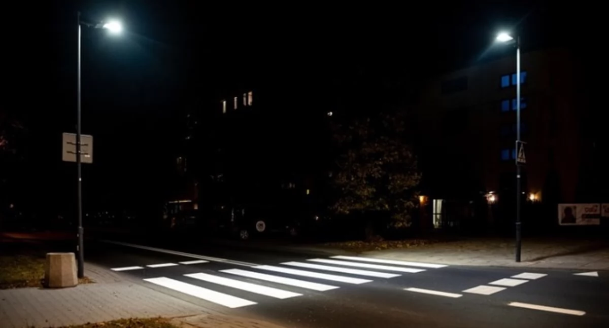 Inwestycje i remonty, Łowicz Będzie jaśniej przejściach pieszych! - zdjęcie, fotografia