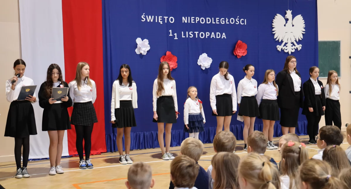 Szkoły, Narodowe Święto Niepodległości Zielkowicach (foto film) - zdjęcie, fotografia