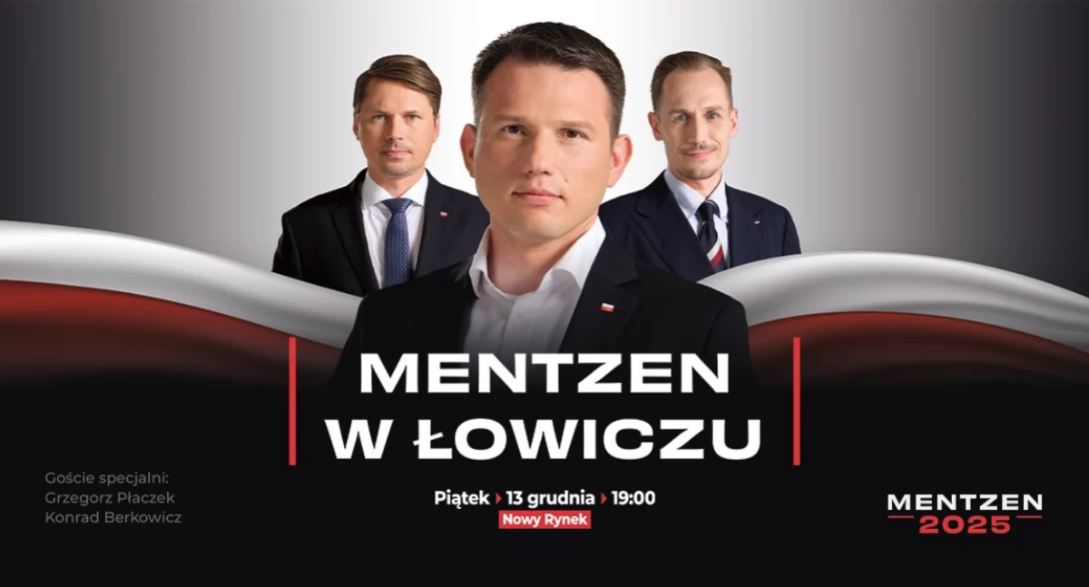 Wybory prezydenckie, Sławomir Mentzen przyjedzie Łowicza - zdjęcie, fotografia