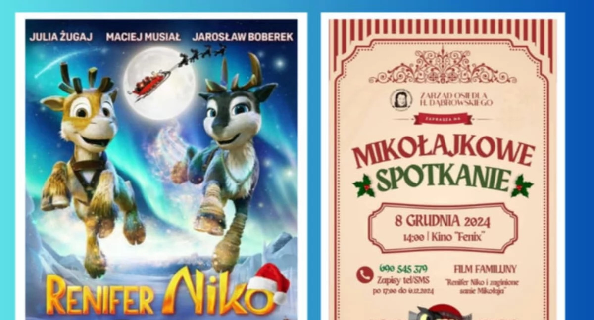 Zarządy osiedli, Mikołajkowy seans filmowy mieszkańców Osiedla Dąbrowskiego - zdjęcie, fotografia
