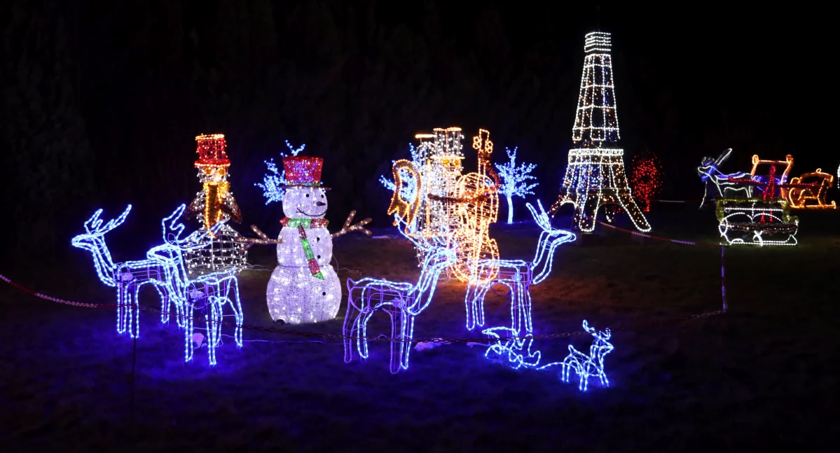 Ciekawostki, Łowicz Rozbłysły świąteczne iluminacje Małszyce (foto) - zdjęcie, fotografia