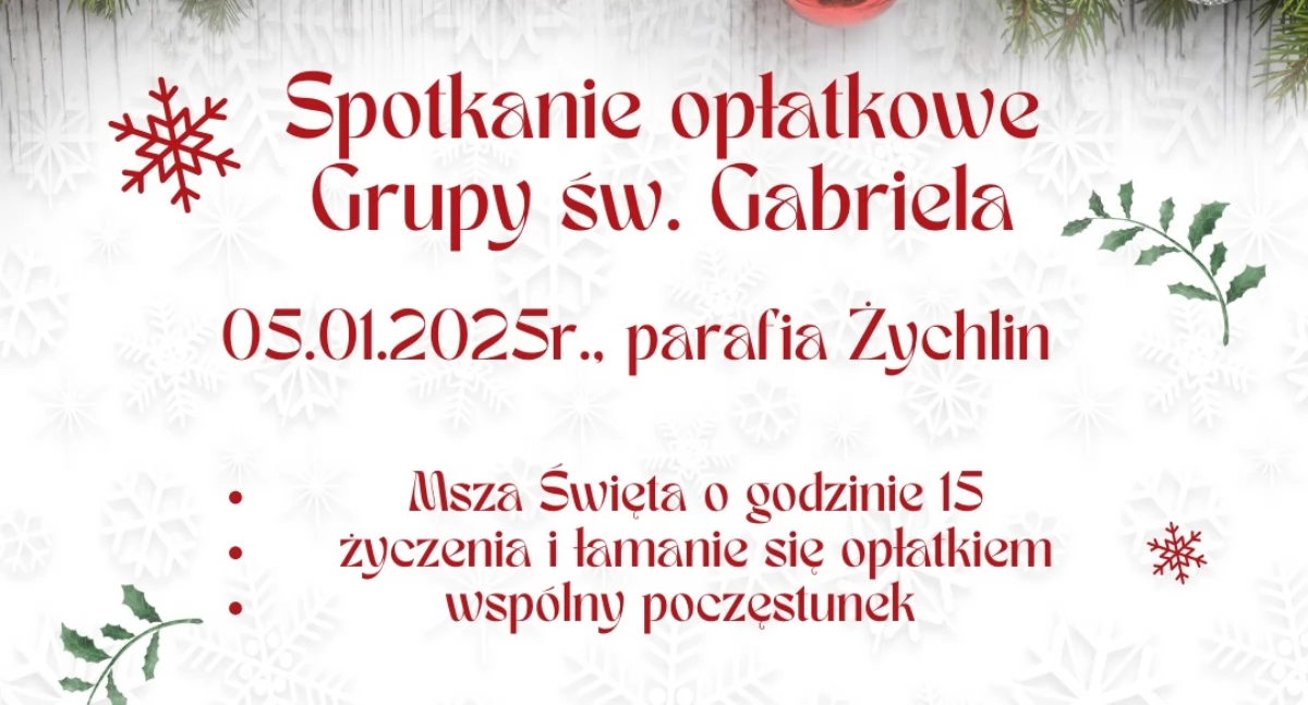 Kościół, Spotkanie opłatkowe grupy Świętego Gabriela Archanioła ŁPPM - zdjęcie, fotografia