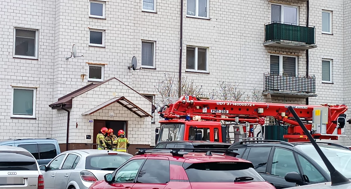 Straż pożarna, Strażacka interwencja Korabce - zdjęcie, fotografia