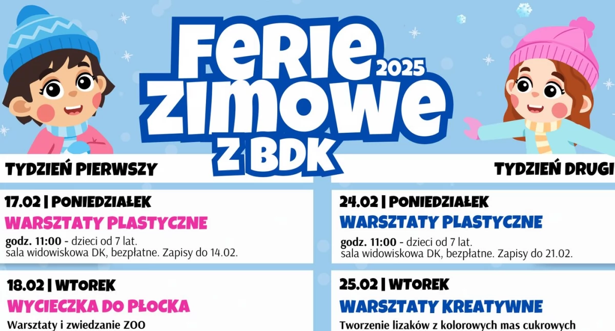 Warsztaty, Ferie zimowe Zdunach Bogaty program atrakcji dzieci młodzieży - zdjęcie, fotografia