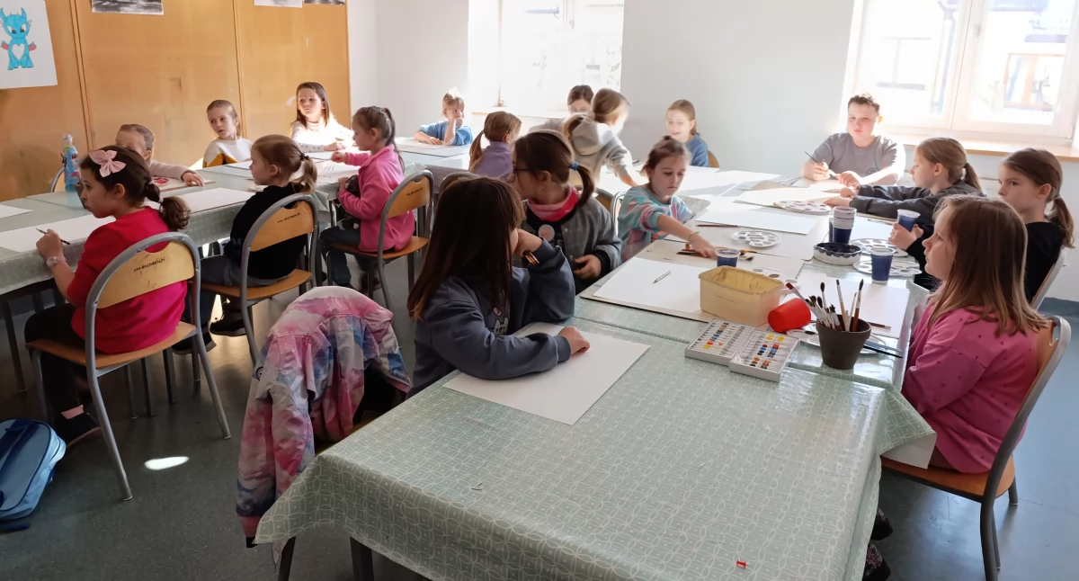 Warsztaty, Twórcza zimowa przygoda Łowickim Ośrodku Kultury (foto) - zdjęcie, fotografia
