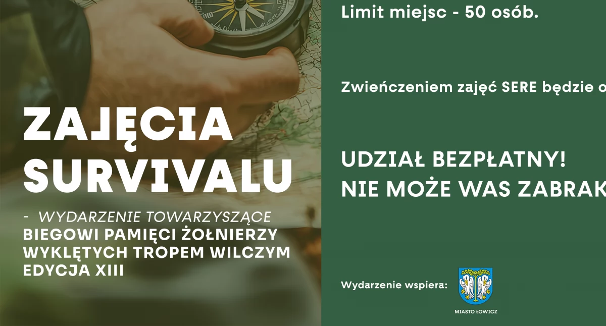 Spotkania, Łowicz Zajęcia survivalu wydarzenie towarzyszące biegowi „Tropem Wilczym” - zdjęcie, fotografia