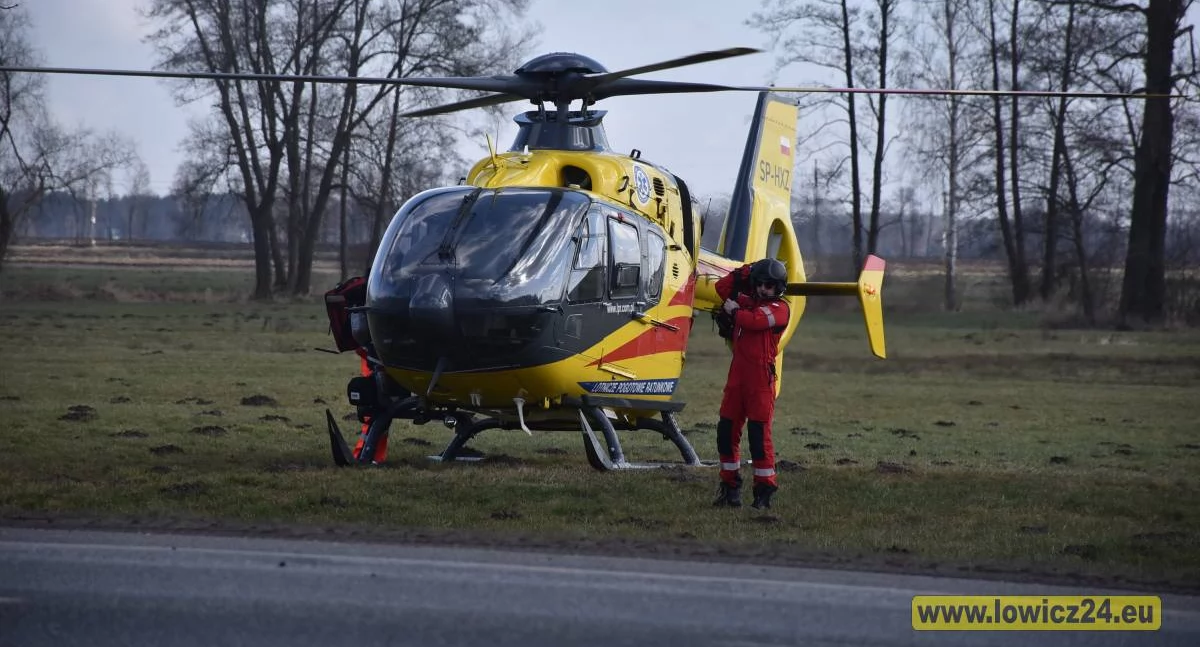Straż pożarna, Ratownicza akcja gminie Domaniewice miejscu lądował - zdjęcie, fotografia