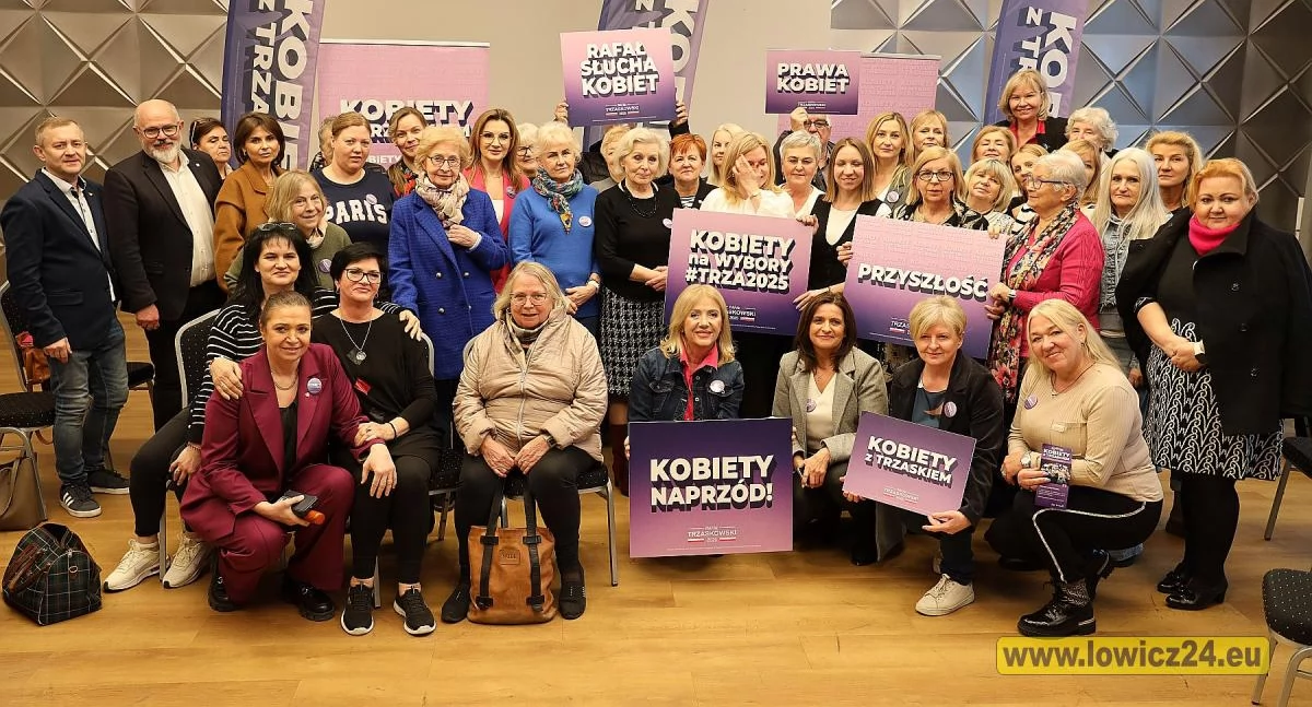 Wybory prezydenckie, „Kobiety Trzaskiem” Łowiczu spotkanie prawach kobiet przyszłości Polski (foto film) - zdjęcie, fotografia