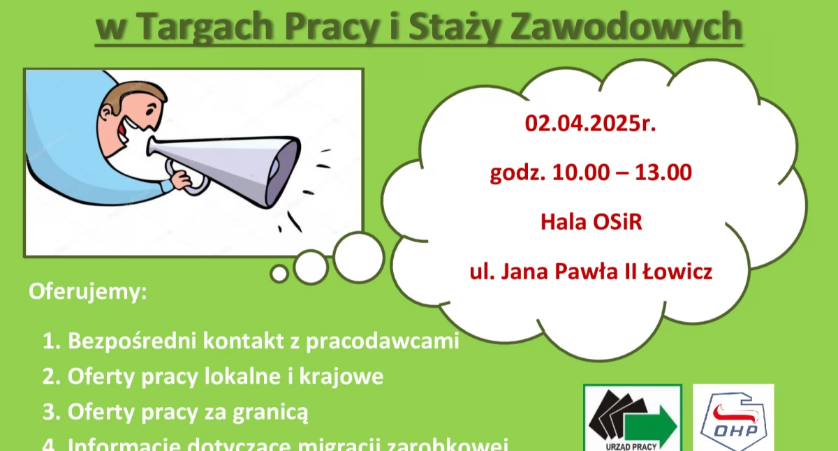 Wasze sprawy, Łowiczu odbędą Targi Pracy Staży Zawodowych - zdjęcie, fotografia