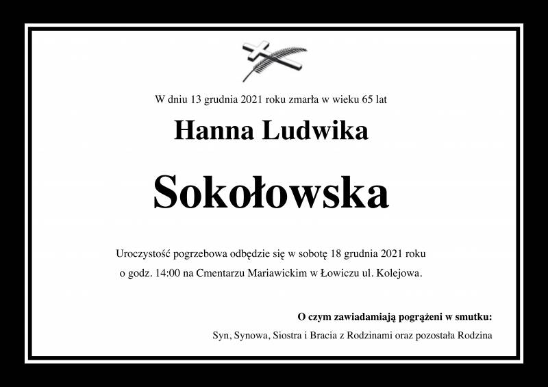 Hanna Ludwika Sokołowska