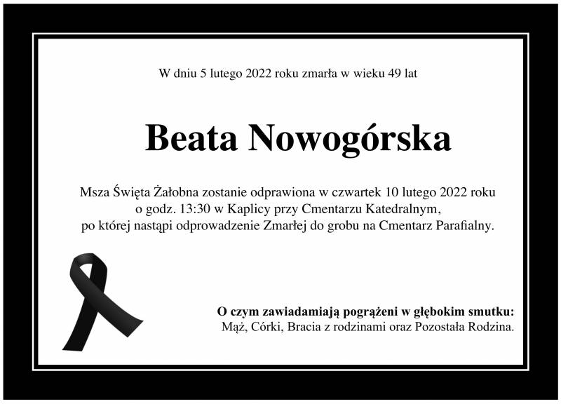 Beata Nowogórska