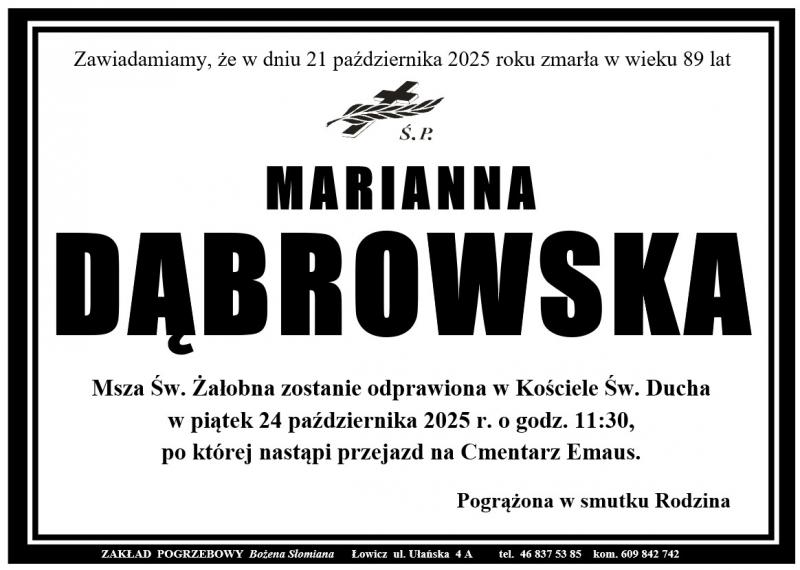 Marianna  Dąbrowska