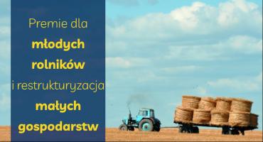 Premie dla młodych rolników i restrukturyzacja małych gospodarstw – wystartowały nabory