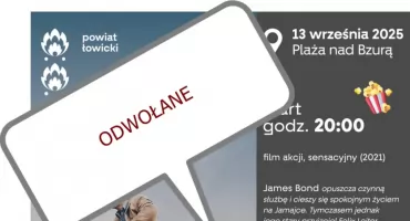 Plażowe Kino Letnie w Łowiczu przełożone. James Bond 19 września