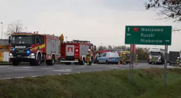 Kompina. Wypadek z udziałem motocyklisty, lądował śmigłowiec LPR (foto, film)