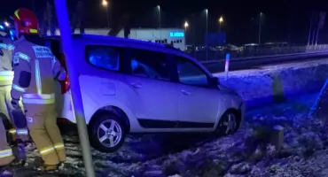 Niebezpiecznie na DK92 w Kompinie! Sprawca odjechał z miejsca zdarzenia!